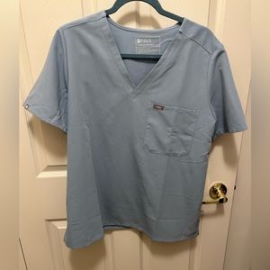 Figs Catarina Scrub Top and Zamora Joggers Set, XL, Dusty Blue